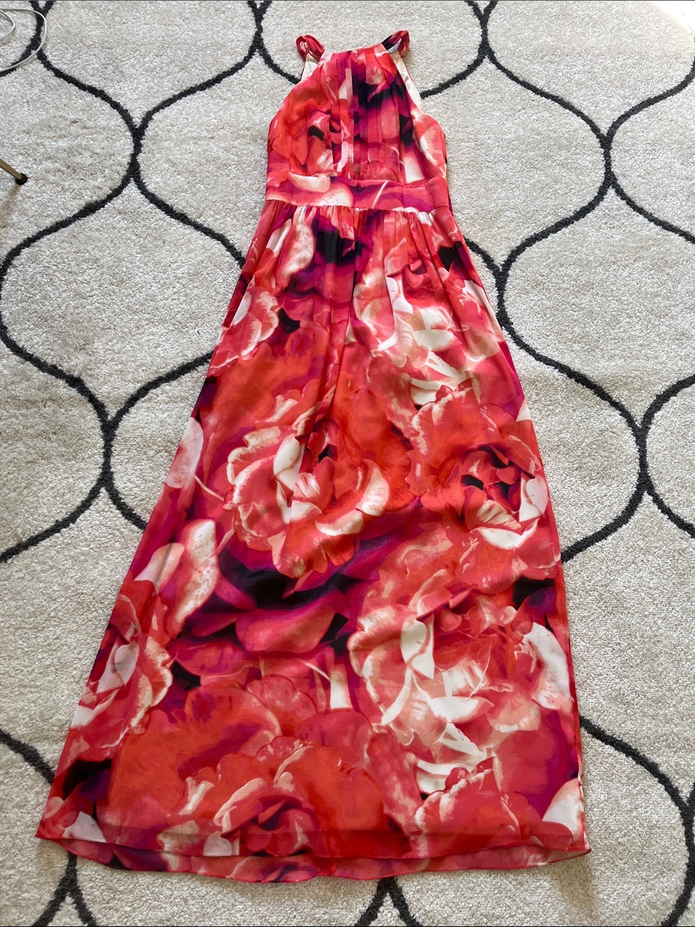Eliza J High-Neck Floral Maxi Dress